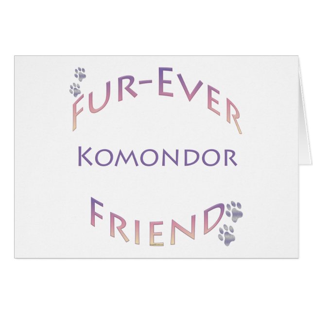 Komondor Furever (Front Horizontal)