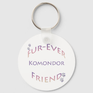 Komondor Furever Key Ring