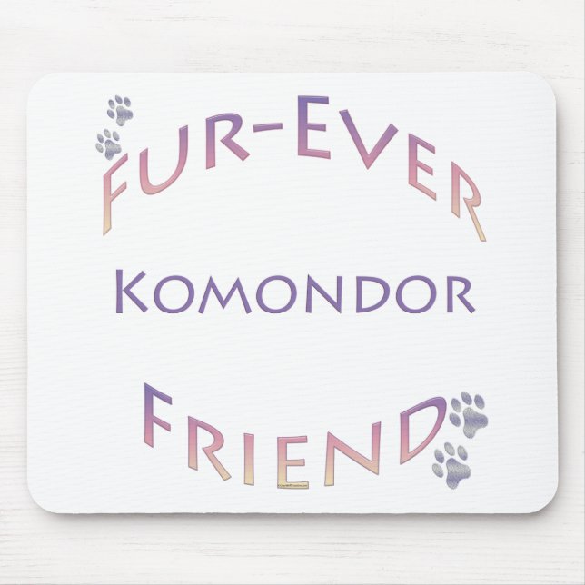 Komondor Furever Mouse Pad (Front)