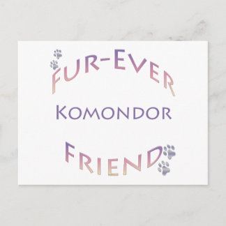 Komondor Furever Postcard