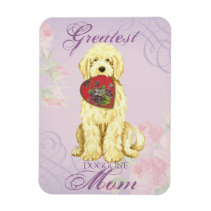 Komondor Heart Mom Magnet
