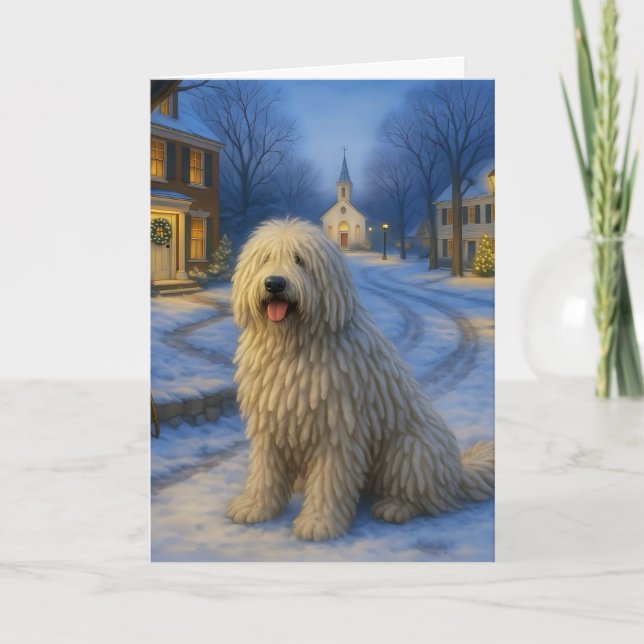 Komondor Holiday Card (Front)