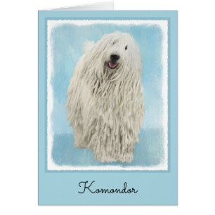 Komondor Painting - Cute Original Dog Art