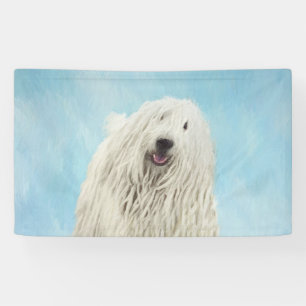 Komondor Painting - Cute Original Dog Art Banner