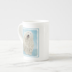 Komondor Painting - Cute Original Dog Art Bone China Mug