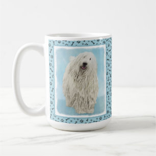 Komondor Painting - Cute Original Dog Art Coffee Mug