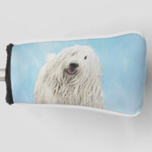 Komondor Painting - Cute Original Dog Art Golf Head Cover