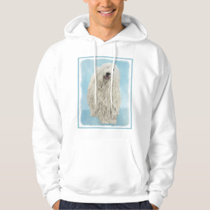 Komondor Painting - Cute Original Dog Art Hoodie
