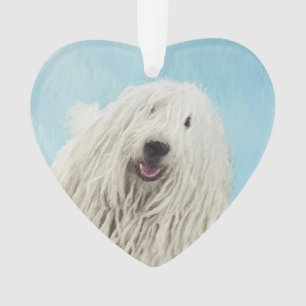 Komondor Painting - Cute Original Dog Art Ornament