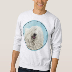 Komondor Painting - Cute Original Dog Art Sweatshirt