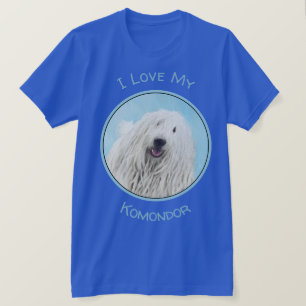 Komondor Painting - Cute Original Dog Art T-Shirt