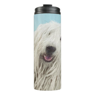 Komondor Painting - Cute Original Dog Art Thermal Tumbler