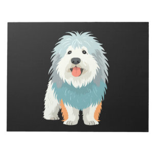 Komondor Vector Art with Vibrant Colours Notepad
