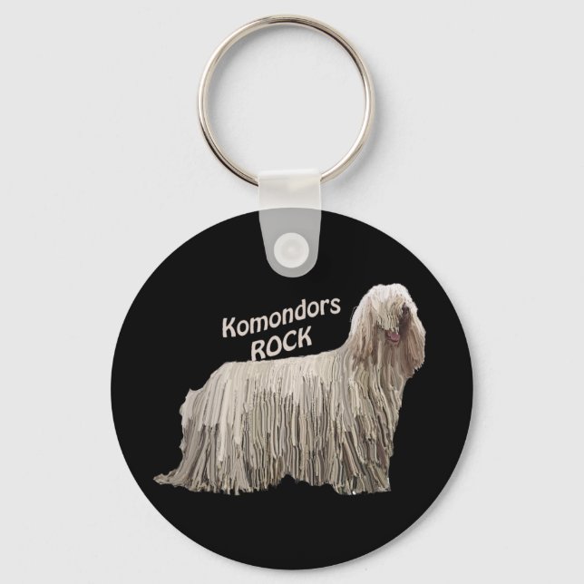 Komondors Rock Key Ring (Front)