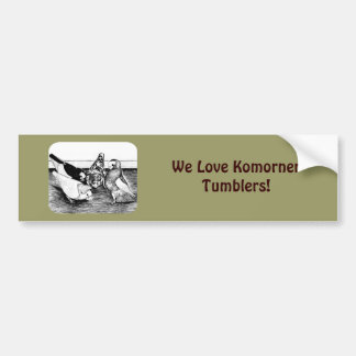 Komorner Tumbler Pigeon Quartet Bumper Sticker
