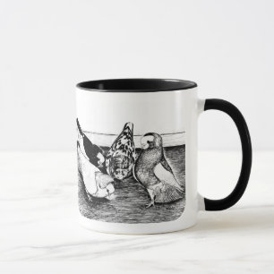 Komorner Tumbler Pigeon Quartet Mug