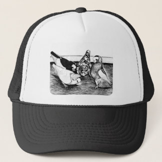 Komorner Tumbler Pigeon Quartet Trucker Hat