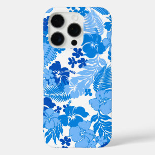 Kona Bay Hawaiian Hibiscus Blue iPhone 16 Pro Case