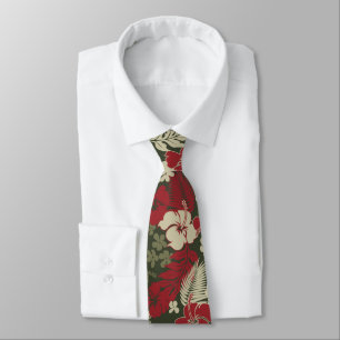 Kona Bay Hawaiian Hibiscus Two-sided Printed Tie