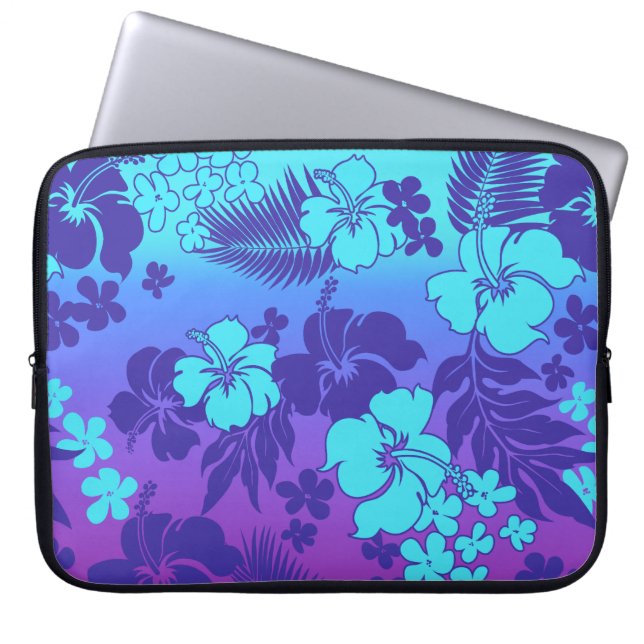Kona Blend Hawaiian Hibiscus Neoprene Wetsuit Laptop Sleeve (Front)