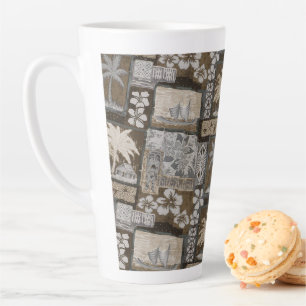 Kona Coast Vintage Tapa Latte Mug