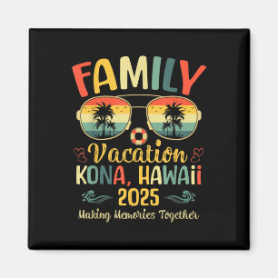 Kona Hawaii Beach Family Summer Vacation 2025 Magnet