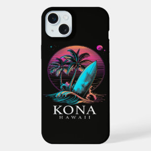 Kona Hawaii Hawaiian Surf Board Vintage iPhone 15 Plus Case