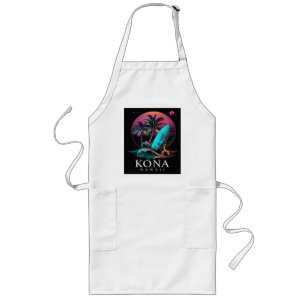 Kona Hawaii Hawaiian Surf Board Vintage  Long Apron