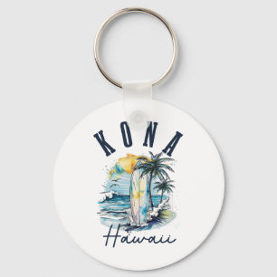 Kona Hawaii Hawaiian Surf Vintage Surfer Surfer _1 Key Ring