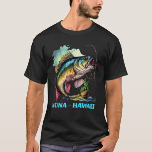 Kona Hawaii HI Fishing Trip Fisher Flyfishing Flyf T-Shirt
