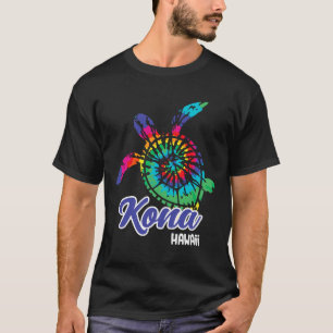Kona Hawaii Tie Dye Save Sea Turtles Hawaiian Beac T-Shirt