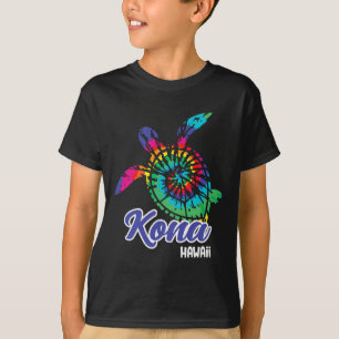 Kona Hawaii Tie Dye Save Sea Turtles Hawaiian Beac T-Shirt