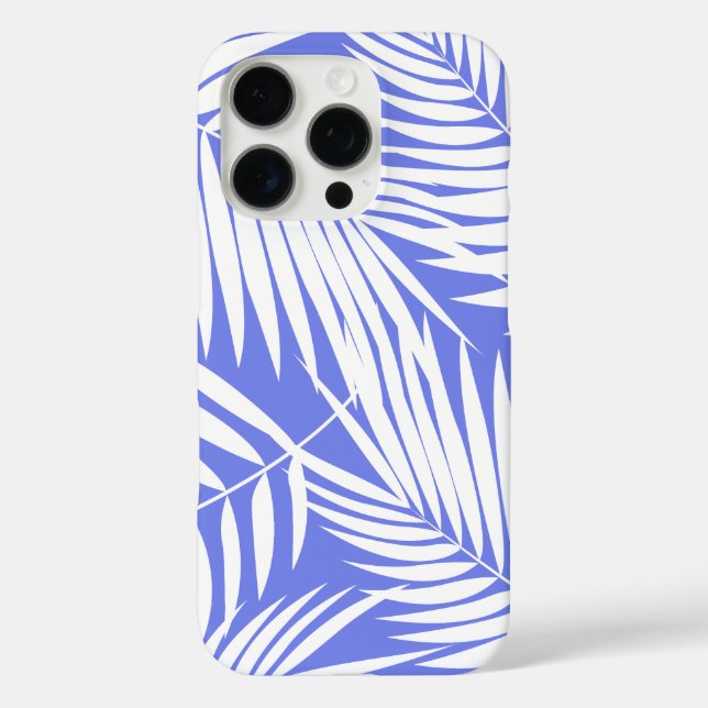 Kona Palms Hawaiian Leaf Tropical Lavender Case-Mate iPhone Case (Back)