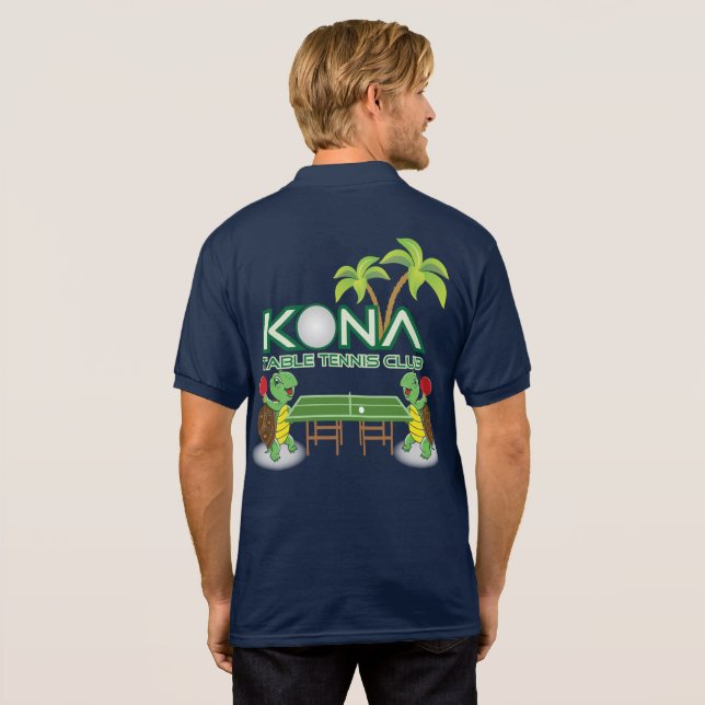 Kona Table Tennis Club Polo Shirt (Back Full)