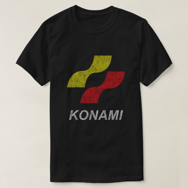 Konami Logo (Original - Distressed) T-Shirt (Design Front)