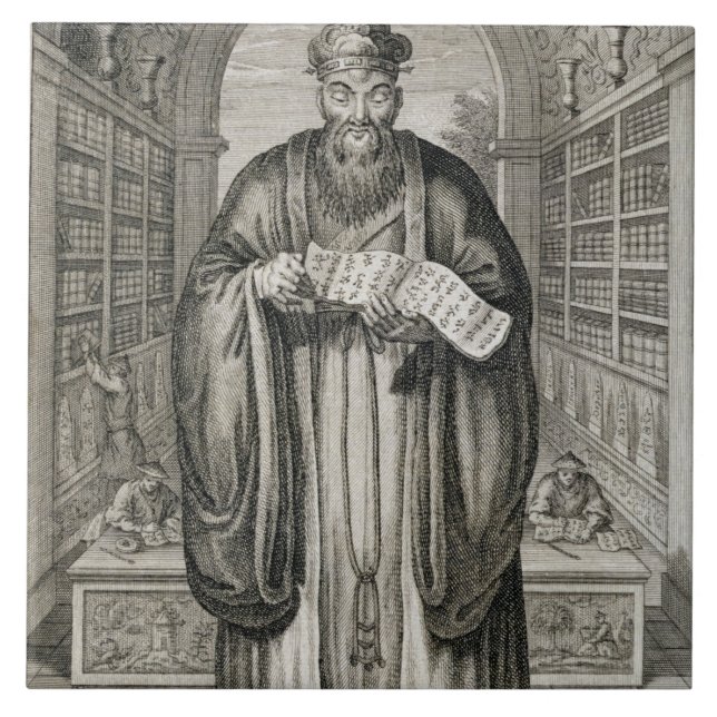 Kong-Fu-Tse, or Confucius, the Most Celebrated Phi Tile (Front)