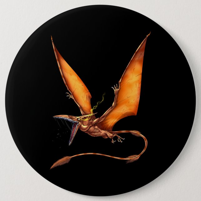 Kongamato Cryptid Creature 6 Cm Round Badge (Front)