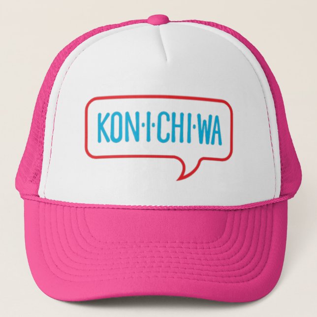Konichiwa trucker cap (Front)