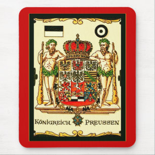 Königreich Preussen ~ Vintage Coat of Arms Print Mouse Pad
