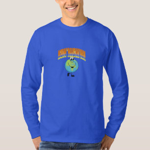 "Kon'nichiwa  Global Greetings Smiling Earth  T-Shirt