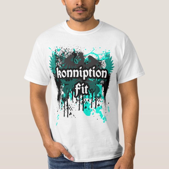 Konniption Fit "Regal Majestic" White Tee (Front)