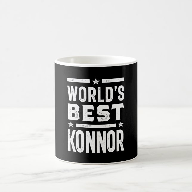 Konnor Personalised Name Birthday Coffee Mug (Center)