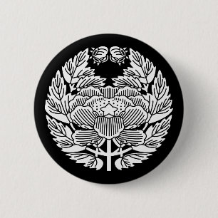Konoe Peony (h) 6 Cm Round Badge