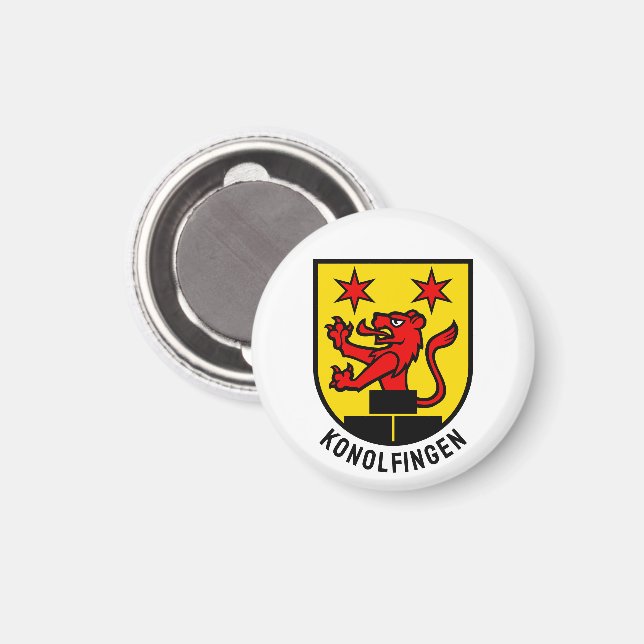 Konolfingen coat of arms, Switzerland Magnet (Front/Back)