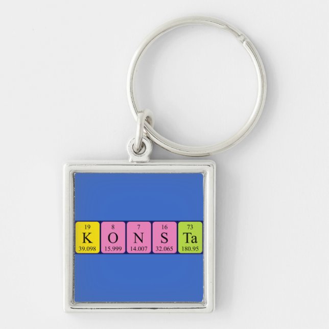 Konsta periodic table name keyring (Front)