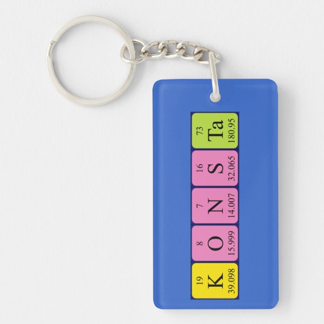 Konsta periodic table name keyring (Front)