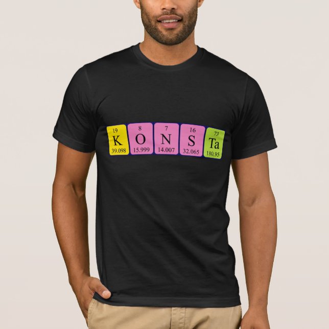 Konsta periodic table name shirt (Front)