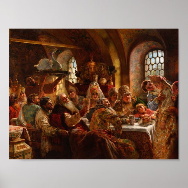Konstantin Makovsky - A Boyar Wedding Feast Poster (Front)