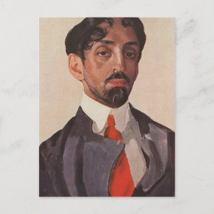 Konstantin Somov- Portrait of Mikhail Kuzmin Postcard