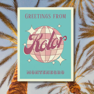 Kontor Montenegro vacation Retro Vintage Postcard